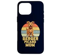 Berger Picard Dog Mom Retro Funny Mis Perros Son mi Cardio Carcasa para iPhone 16 Pro MAX