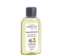 Berger-Recarga de Perfume para lámpara aromática, Color Naranja, Transparente, 200 ml, Aroma de Canela, Transparente, 6036 Recharge POUR Bouquet Parfum POUSSIÈRE D'AMBRE Transparent 200 ML
