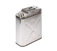 Berger & Schröter - Bidón de acero inoxidable para líquidos (20 L), color plateado