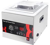 Berger & Schröter | Kammer Vacío Máquina de Vacío DZ-260-C Soldadura 71,6 litros/minuto Manómetro de presión negativa y soldadura automática, Plata