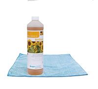 Berger Seidle Juego de cuidado para parqué | Classic BioSoap | jabón para suelos de madera | incoloro | + suave gamuza premium (1 litro)