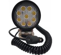 Berger und schröter foco de trabajo led 9 x 3 vatios con base magnética redonda
