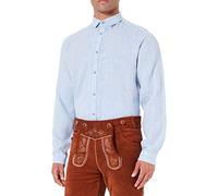 Bergfeuer Fernando Camisa Tradicional, Azul Claro, M para Hombre