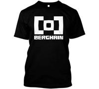 Berghain Nightclub Berlin Techno Music Rave Dance Music Hard Techno Men's T-Shirt Unisex Black Cotton Print tee Shirts L