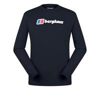 Berghaus Big Logo Camiseta de Manga Larga, Black/Black, L para Hombre