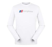 Berghaus Big Logo Camiseta de Manga Larga, Pure White, S para Hombre