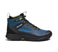 Berghaus Botas de senderismo Vc22 Multisport para hombre, duraderas, impermeables, transpirables, Gore Tex | Vibram, Negro azabache, azul marino, cáscara de maíz, 42 EU