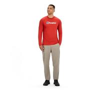Berghaus Camiseta de Manga Larga con Logotipo Grande para Hombre, Mica, XL