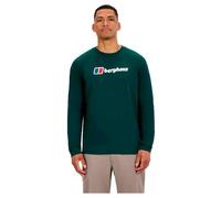 Berghaus Camiseta de Manga Larga con Logotipo Grande para Hombre, Off Peak, L
