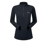 Berghaus Camiseta de Manga Larga con Media Cremallera para Mujer, Absorbe la Humedad, Transpirable, respetuosa con el Medio Ambiente