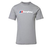 Berghaus Camiseta orgánica con Logotipo clásico Grande para Hombre, Hombre, Camiseta, 4A001111HT6, Gris Marl Bci, L
