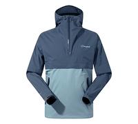 Berghaus Chaqueta impermeable con media cremallera para hombre, duradera, transpirable, anorak
