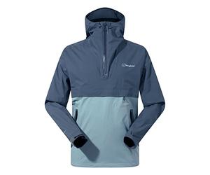 Berghaus Chaqueta impermeable con media cremallera para hombre, duradera, transpirable, anorak