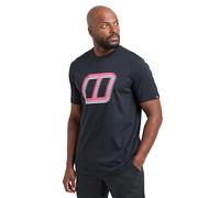 Berghaus Men's Glitched Blocks tee, Jet Black, 3XL