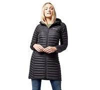 Berghaus Nula-Chaqueta Larga con microaislamiento, diseño Duradero, Resistente al Agua Aislante, Mujer, Negro, 42
