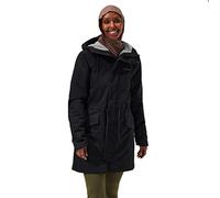 Berghaus Parka con capucha y aislamiento impermeable sintético Foxghyll mujer, Jet Black/Monument XXL