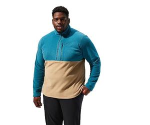 Berghaus Prism Half Zip Polartec Forro Polar para Hombre, Deep Ocean/Kelp, 2XL