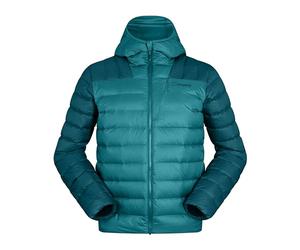 Berghaus Silksworth Hooded Down Insulated Chaqueta para Hombre, Deep Ocean/Jungle Jewel, 2XL