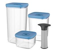 Berghoff 3950128 - Set de 3 recipientes apilables + bomba para vacío