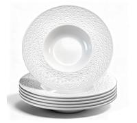 Berglander cuencos de sopa 6pcs, platos de plástico multipropósito reutilizables sopa de champiñones/pasta/fruta/helado/postre/aperitivo/ensalada, irrompibles para niños/camping/picnic
