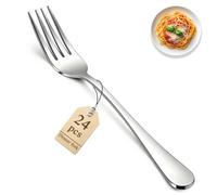 Berglander Juego de 24 tenedores de mesa de acero inoxidable de 18,5 cm para cocina, hotel, restaurante, apto para lavavajillas