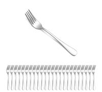 Berglander tenedores de mesa de 24 piezas de 18cm, juego de tenedores de cena de acero inoxidable para el hogar, el restaurante, las comidas diarias, fácil de limpiar y apto para lavavajillas