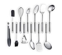 Berglander Utensilio de cocina de acero inoxidable de 12 piezas, cuchara de cocina, utensilios de cocina Utensilio de cocina (12 piezas)