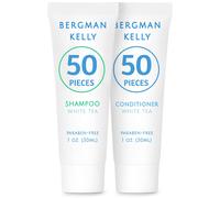 Bergman Kelly - Set de champ y acondicionador de viajes - 1 fl oz 100 piezas t blanco - deleite a sus invitados con revitalizadores y refrescantes