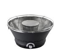 BERGNER Barbacoa de mesa de carbón con ventilador eléctrico - Parrilla de acero inoxidable y cuerpo exterior de acero siempre frío - Línea BBQ Lovers