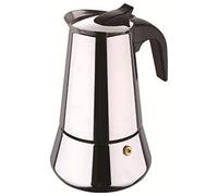 Bergner Barista - Cafetera Espresso para 9 Tazas en Acero Inoxidable Apta para inducción