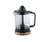 Bergner copper exprimidor de fruta de 85w 1.6 litros - funcionamiento reversible - elegante y resistente acabado negro, cobre 22 cm