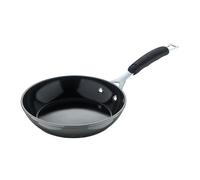 BERGNER Excalibur Grey - Sartén de 24 cm - Fabricado Aluminio Forjado - Interior Recubrimiento Cerámico - Exterior Color Gris Degradado - Apto Inducción - Mango De Hierro Envuelto En Silicona