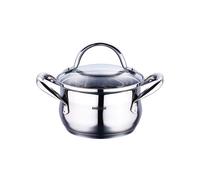 Bergner Gourmet Cacerola con Tapa 1.7L 16x9.5cm Acero Inoxidable