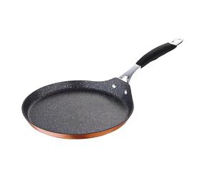 Bergner Infinity Chef Sartén de Inducción para Crepes, Aluminio Forjado, Bronce, 24x4x36 cm