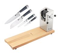 Bergner Jamonero Masterpro 62 x 19,5 x 3,3 cm con set de 4 cuchillos de cocina, PK3288