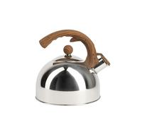 BERGNER -Lovers - 2.3 litre teapot - made of high-quality stainless steel and wood and wooden handles - perfect for coffee and tea - suitable for location - tape for all types of fires