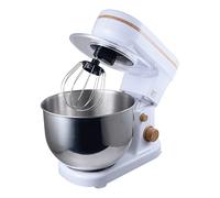 BERGNER Naturally - Amasadora de 6 Velocidades de 1200W - Tazón de Acero Inoxidable - Cabezal elevadizo para Fácil Cambio Piezas - Rotación Planetaria - Mezclado Uniforme