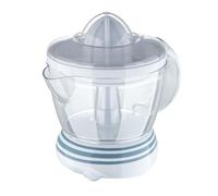 Bergner Noia - Exprimidor 40W 1.2L - Motor Automático - Giro en 2 Sentidos - Recipiente Transparente - Patas Antideslizantes, Azul y blanco