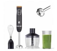 BERGNER OLIVAR | Batidora de Mano 1000W | 2 Velocidades | Eje Desmontable de Acero Inoxidable | Picadora 600ml | Varilla Batidora & Vaso Medidor 600ml | Cúpula Antisalpicaduras | Alto Rendimiento