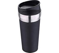 Bergner Q2110 Frappe - Frappe Termo mug, Acero Inoxidable, Negro, 8.5 x 8.5 x 19.5 cm