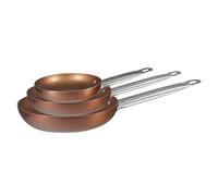 Bergner Q2410 - Set 3 sartenes 20,24,28 aluminio prensado Professional Chef Copper plus