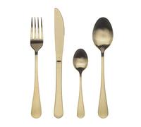 Bergner Q3459 Cuberteria de 24 Piezas en Acero Inoxidable colección Munich Champagne Matt