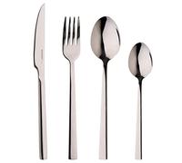 BERGNER Sofia | Cubertería Completa de 24 Piezas | Fabricada en Acero Inoxidable | Resistentes y Duraderos | Color Acero | Mango Ergonómico | Set de Cubiertos | Fáciles de Lavar