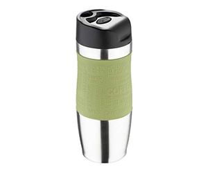 Bergner Travel Termo de Viaje, Acero Inoxidable, Verde, 21 cm