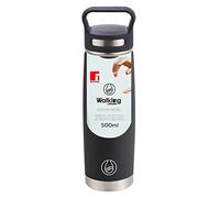 BERGNER Walking Anywhere - Botella Termo de 400ML - Fabricada en Acero Inoxidable y Revestimiento Anthiadherente - Negra - Durabilidad - Para Todo tipo de Actividades