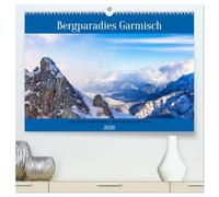 Bergparadies Garmisch - traumhafte Impressionen (hochwertiger Premium Wandkalender 2026 DIN A2 quer), Kunstdruck in Hochglanz: Jahresbegleiter für Liebhaber der Garmischer Bergwelt