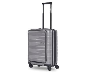Bergpfeil Artículos regulares Travel, Arctic Silver Metallic, S (Laptop), Maleta de cabina de cáscara dura