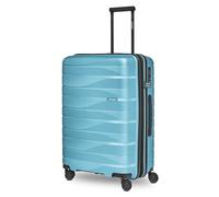 Bergpfeil Artículos regulares Travel, Glacier Blue Metallic, Koffer M (66 cm) erweiterbar, Maleta de check-in rígida