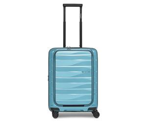 Bergpfeil Travel 4 ruedas Carro de la cabina 55 cm Compartimento para el portátil con pliegue de expansión azul