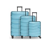 Bergpfeil Travel 4 ruedas Juego de maletas 3 piezas Con asa expansible azul